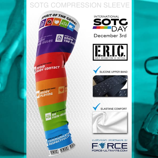 ontwerp voor een compressiemouw met regenboogkleuren