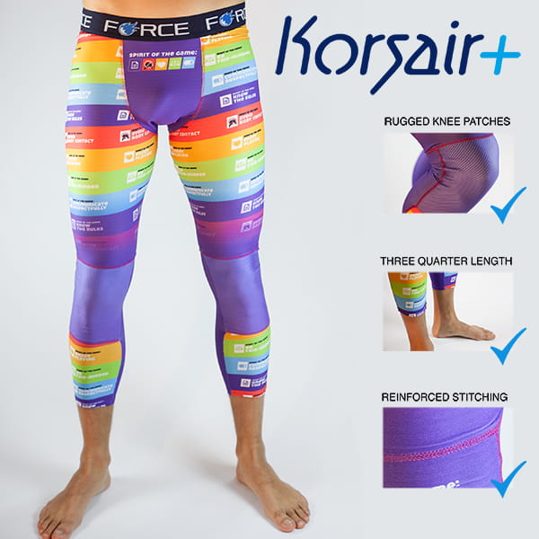 advertisment of colorfull reinforced legging